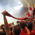 liverpool fans cheering